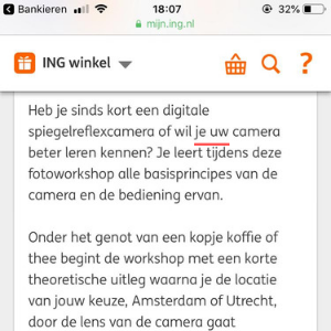 Spreek je mensen aan met je of u in communicatie?
