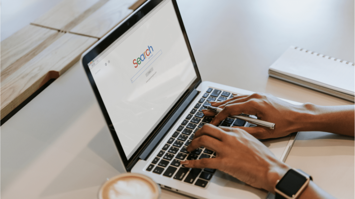 Laptop zoekmachine Google SEO