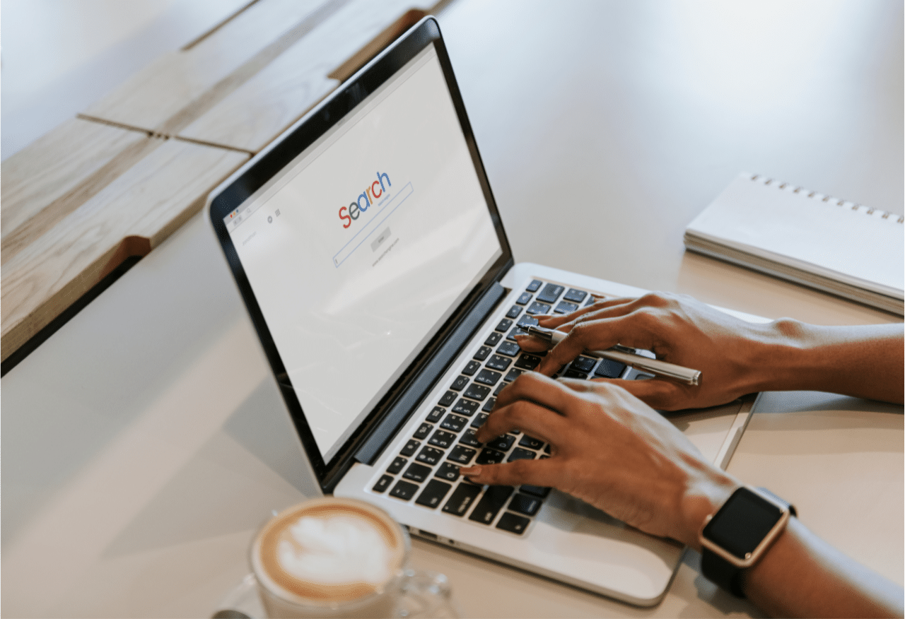 Laptop zoekmachine Google SEO