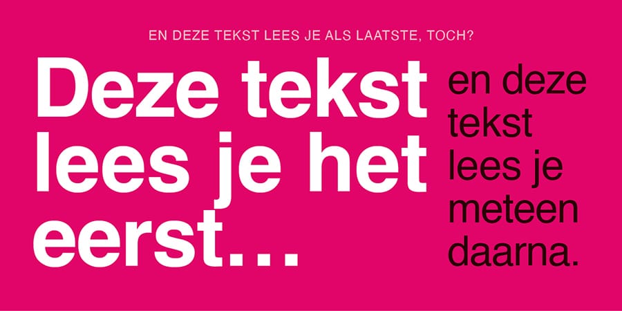 Afbeelding over de Hiërarchie van typografie