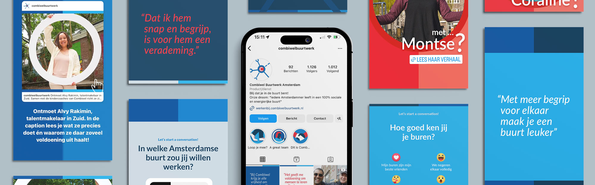 Combiwel mock-up social media