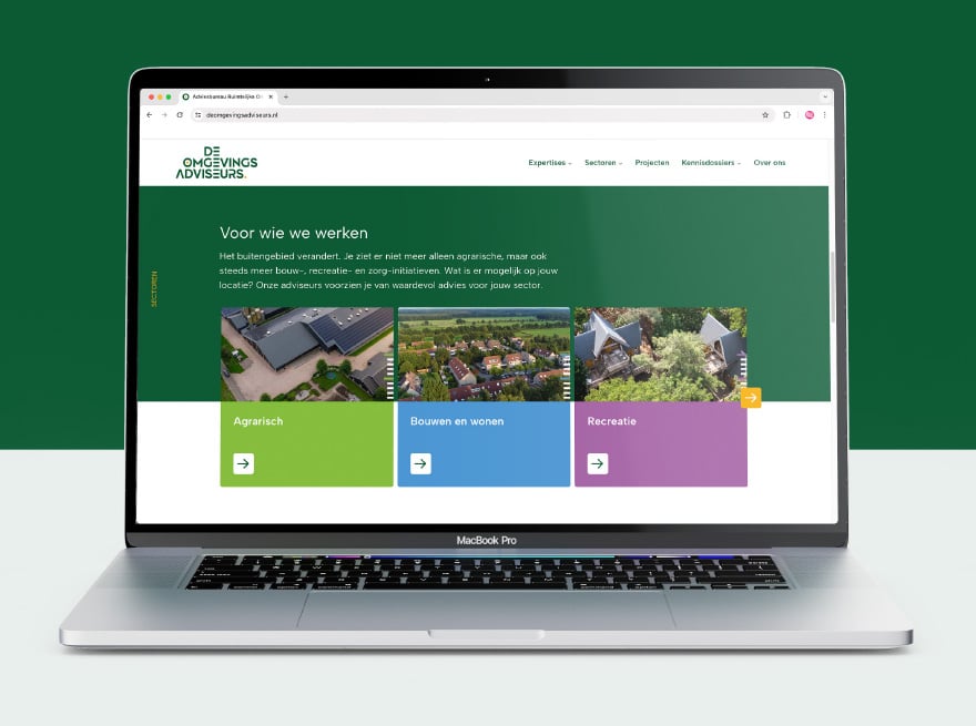 Ontwikkeling van nieuwe website De Omgevingsadviseurs