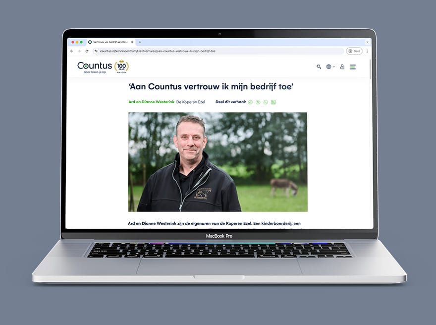Interview en klantverhaal voor countus