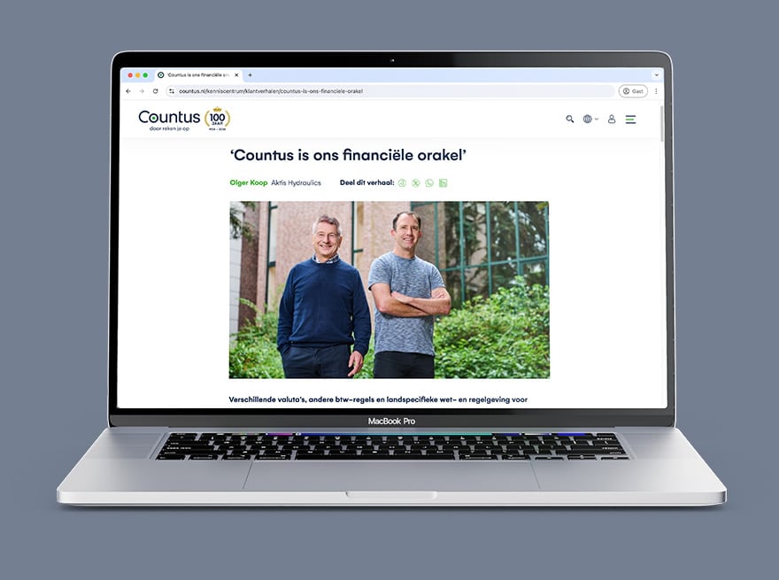Copywriting klantverhaal Countus