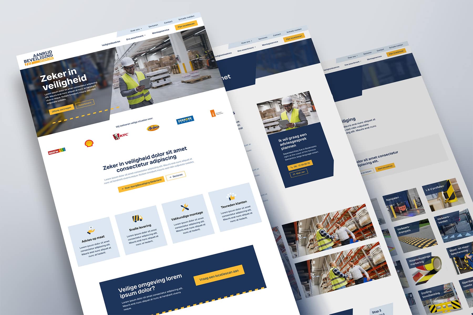 Case study Aanrijdbeveiliging Nederland nieuwe website ontwikkeling