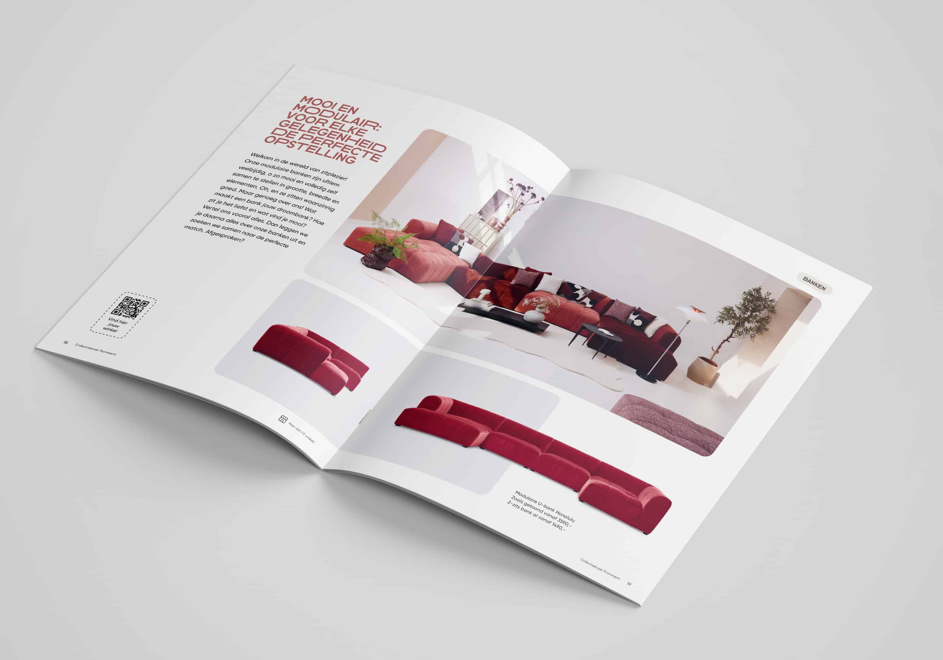 Prominent content in brochure